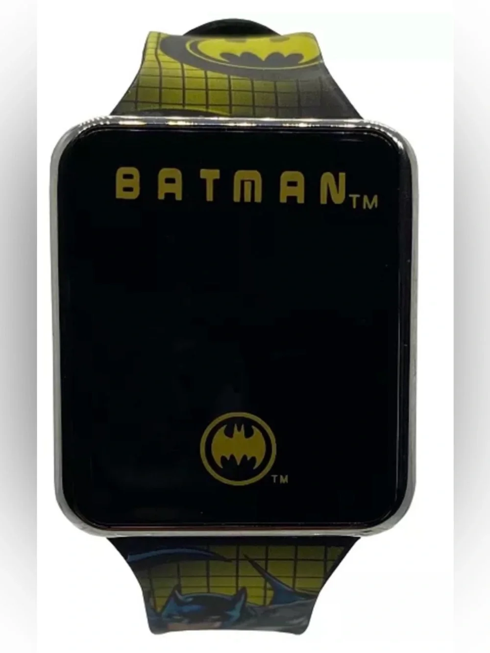 Accutime Batman Kids Silicone Strap Touchscreen Led Watch